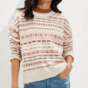 NWOT American Eagle Fairisle Snowdrift Sweater